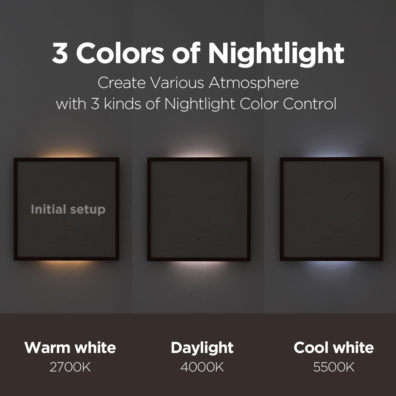 mooas Full Moon LED Silent Wooden Digital Wall Clock with Remote Control, Backlight Nightlight Digital Wood Wall Clock, Sunrise Alarm Melody, 5 Level Brightness Modern Decorative Office Livingroom